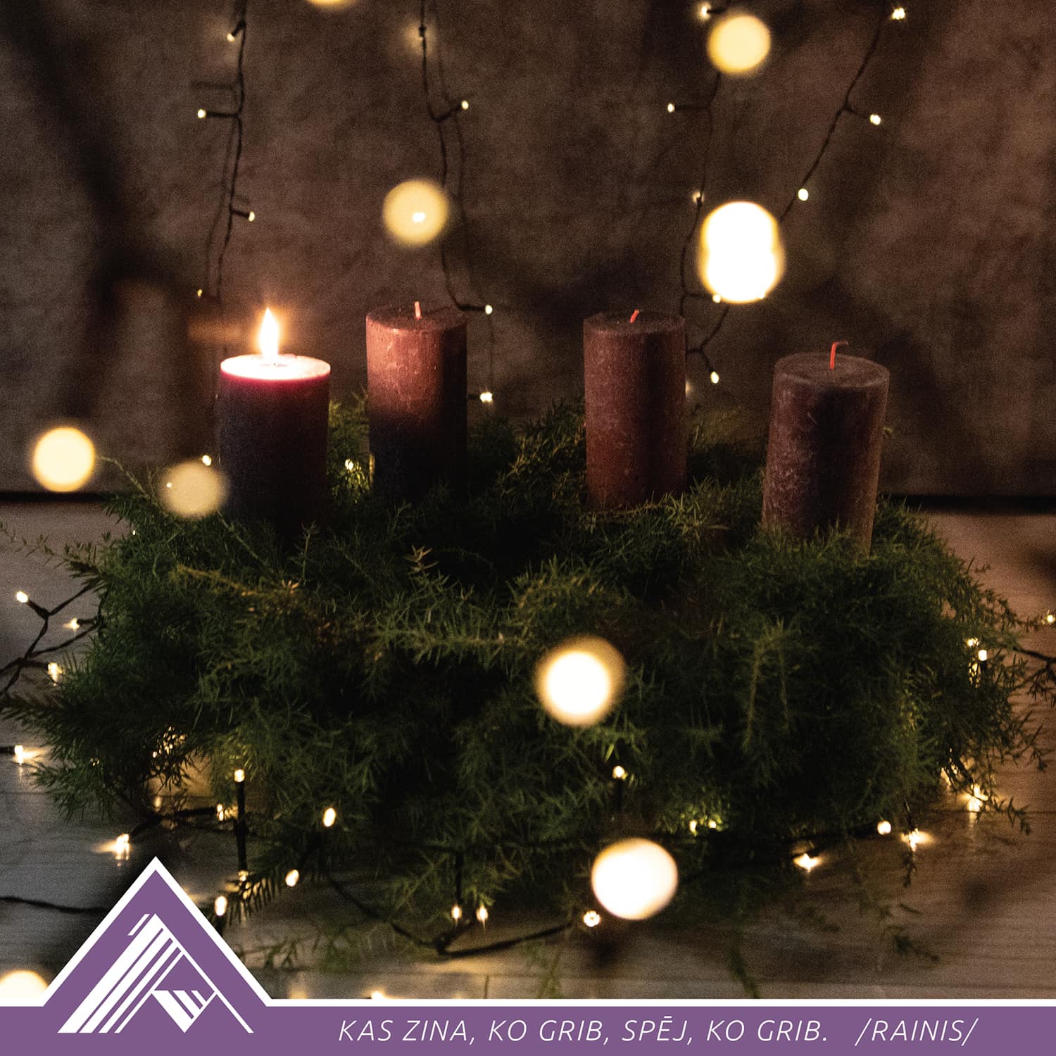 Mierpilnu, gaišu un saticības piepildītu Adventes laiku!