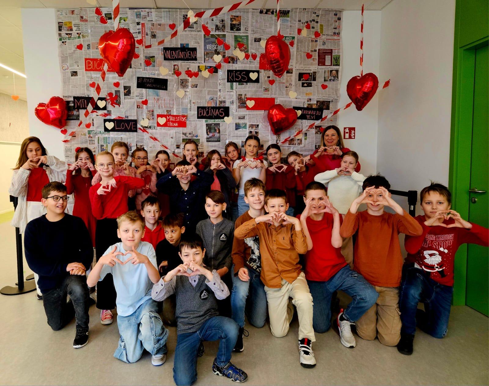 Valentīndiena sākumskolā