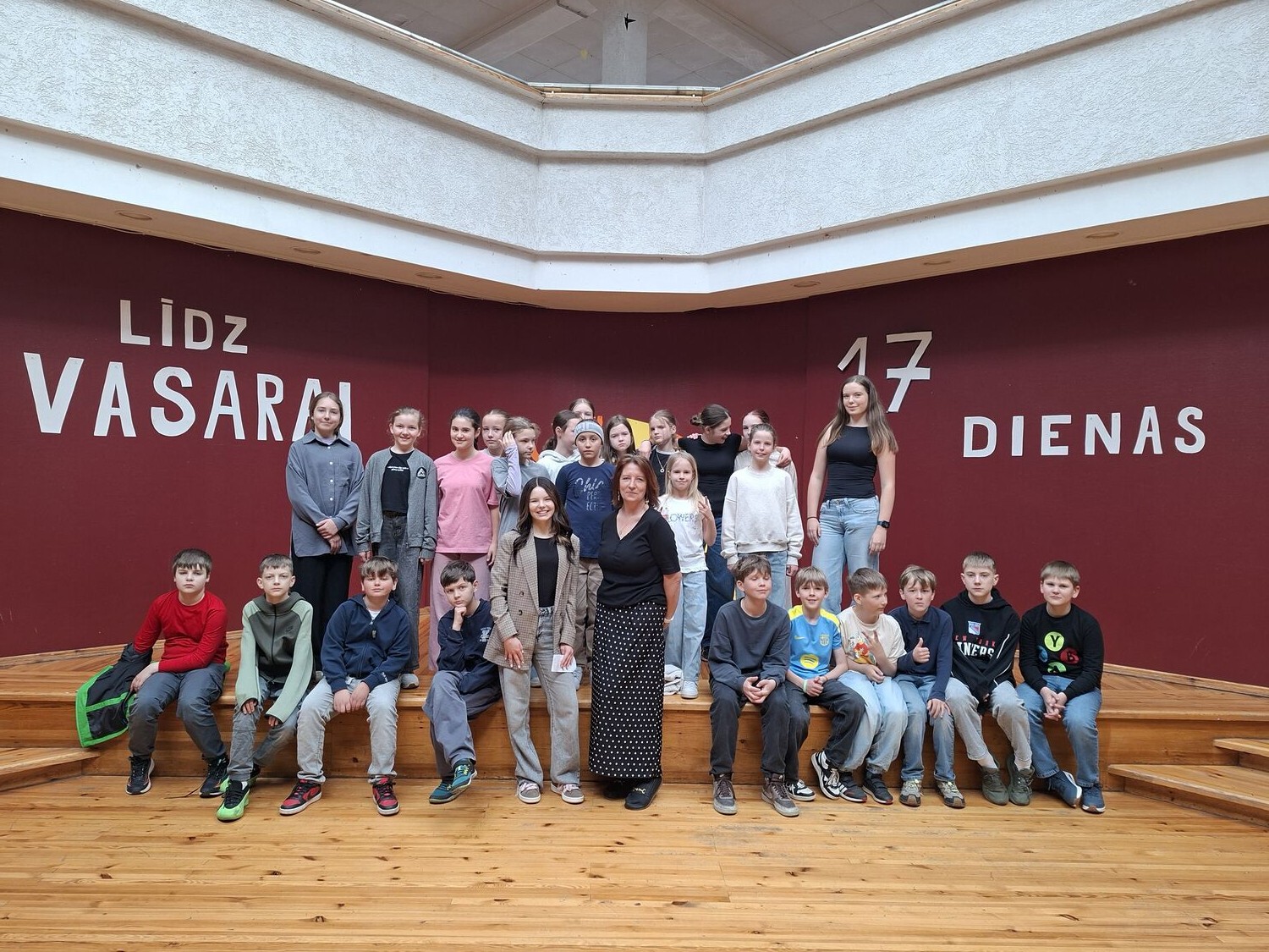 Topošo piektklasnieku viesošanās Ādažu vidusskolā